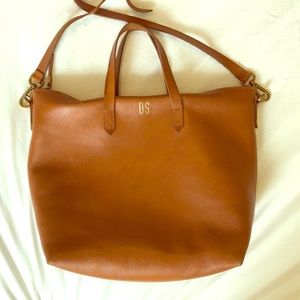 Madewell Zip Transport Tote - English Saddle